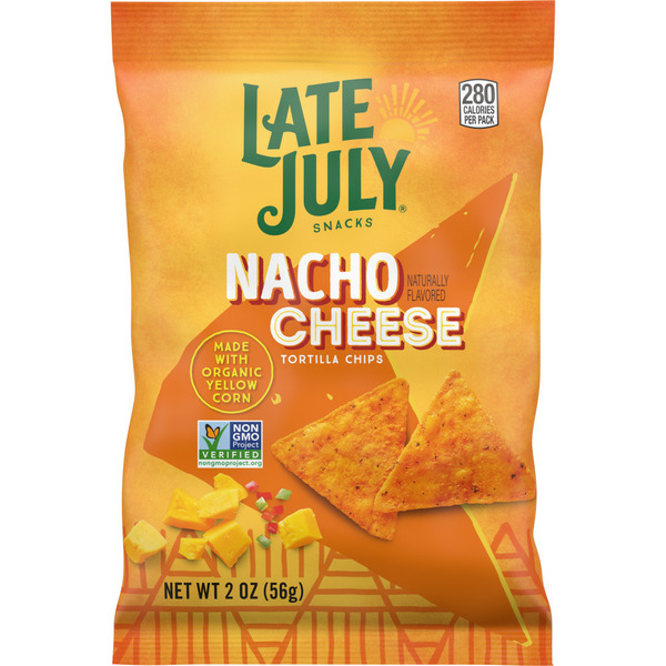 Chips & Pretzels Late July Nacho Cheese Tortilla Chips hero