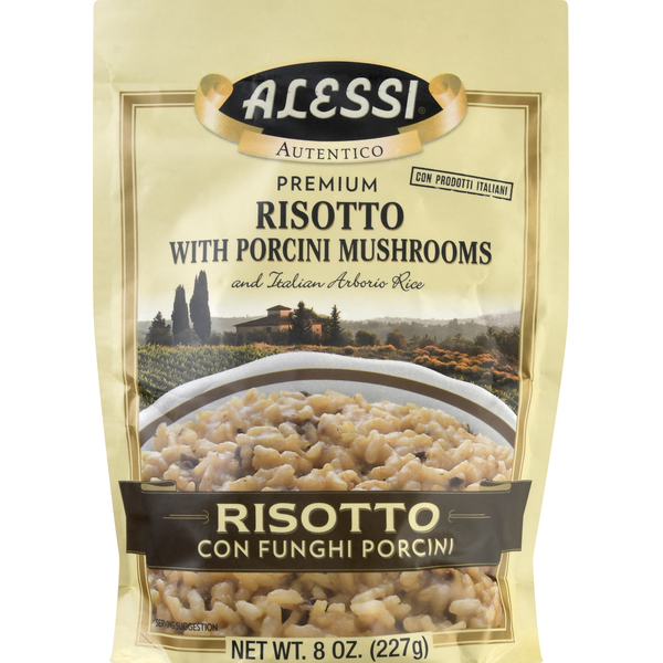 Grains, Rice & Dried Goods Alessi Risotto, with Porcini Mushrooms, Premium hero