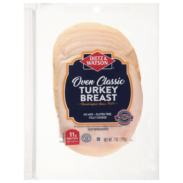 Lunch Meat Dietz & Watson Turkey Breast, Oven Classic hero