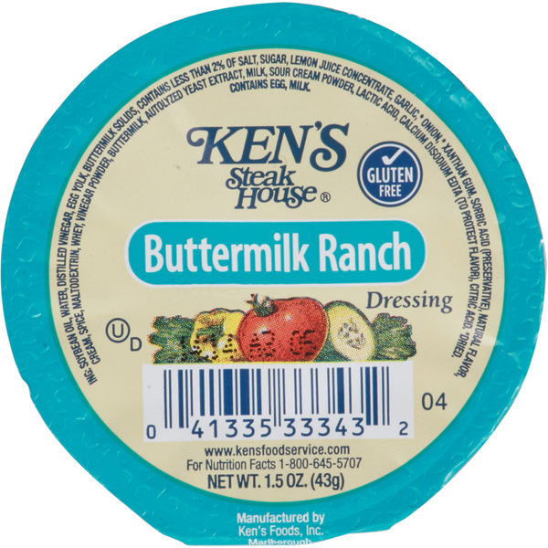 Salad Dressing & Toppings Ken's Steak House Dressing, Buttermilk Ranch hero