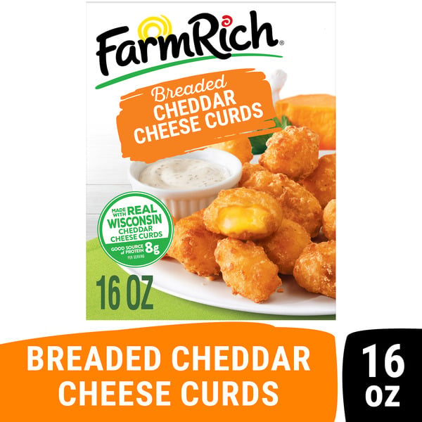 Frozen Appetizers & Sides Farm Rich Breaded Cheddar Cheese Curds hero