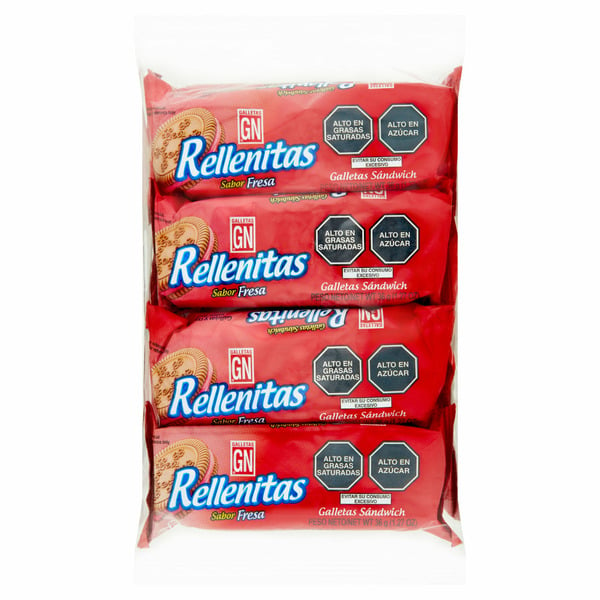 Cookies & Cakes Galletas Gn Rellenitas Strawberry Flavored Sandwich Cookies hero