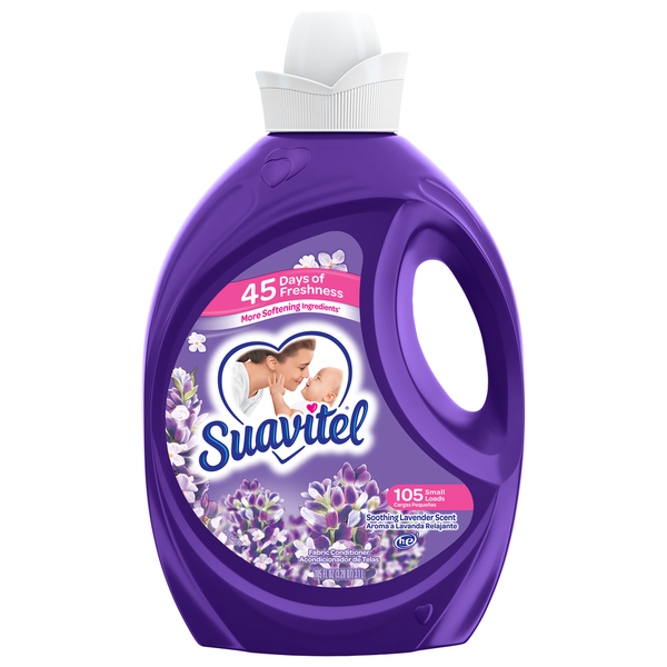 Suavitel Fabric Conditioner, HE, Soothing Lavender Scent hero