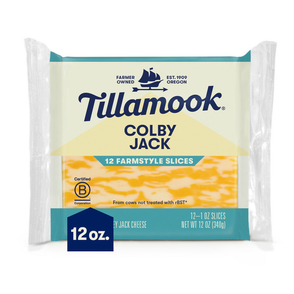 Packaged Cheese Tillamook Farmstyle Colby Jack Cheese Slices hero