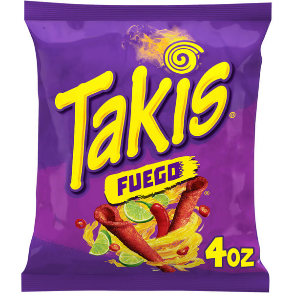 Chips & Pretzels Takis Fuego Rolled Tortilla Chips Bag hero