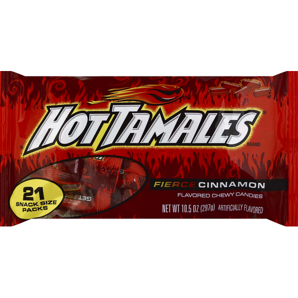 Latino Foods HOT TAMALES Chewy Candies, Flavored, Fierce Cinnamon hero