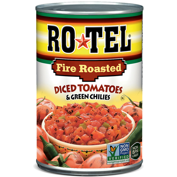 Canned & Jarred Vegetables RO*TEL Chili Fixin's, Seasoned Diced Tomatoes and Green Chilies hero