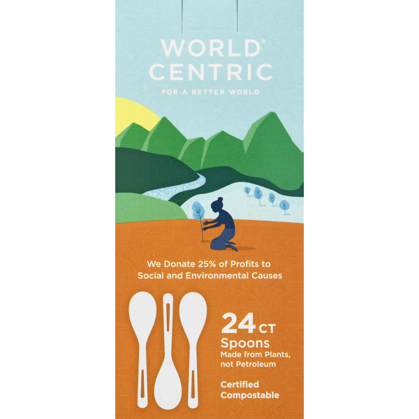 Plates, Bowls, Cups & Flatware World Centric Spoons hero