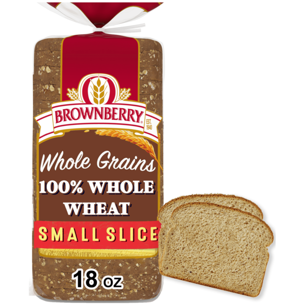 Brownberry Small Slice, Whole Wheat Bread hero