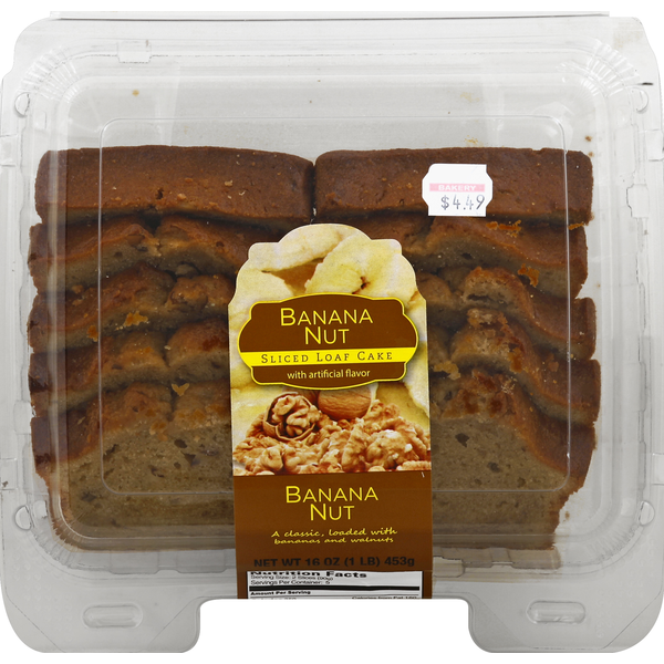 Cakes & Pies CSM Bakery Sliced Loaf Cake, Banana Nut hero