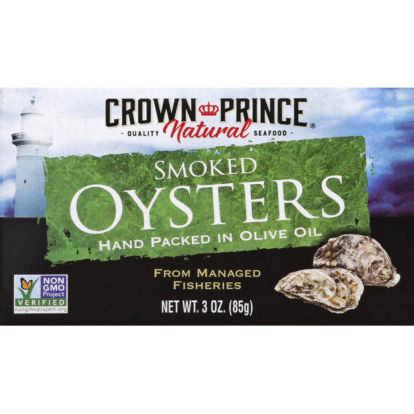 Canned Meat & Seafood Crown Prince Oysters, Smoked hero