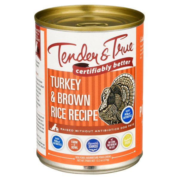 Dog Food & Care Tender & True Dog Food, Turkey & Brown Rice Recipe hero