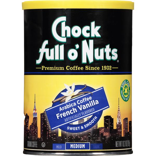 Coffee Chock full o'Nuts Coffee, Arabica, Ground, Medium, French Vanilla hero