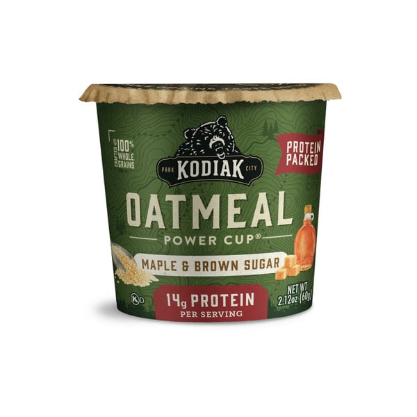 Hot Cereal & Pancake Mixes Kodiak Maple Brown Sugar Oatmeal in a Cup hero