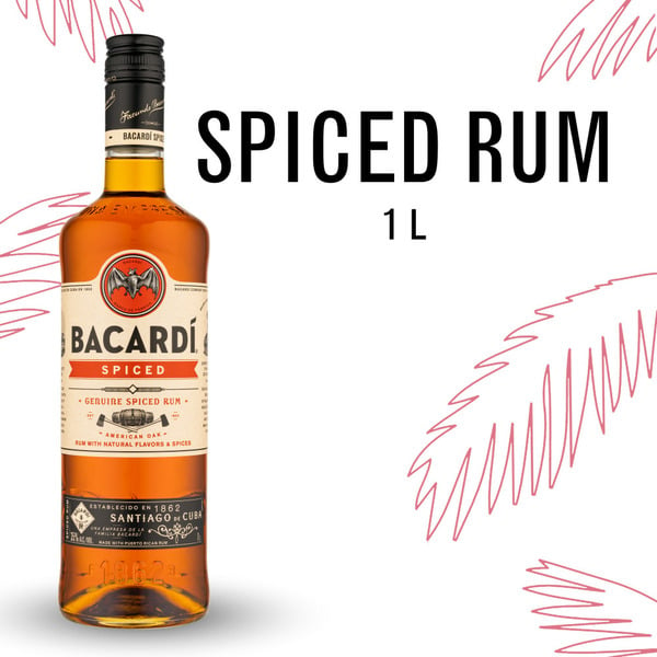 Rum Bacardí® Spiced Rum, Gluten Free hero