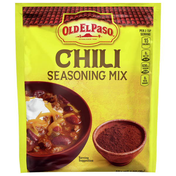 Spices & Seasoning Old El Paso Seasoning Mix, Chili hero