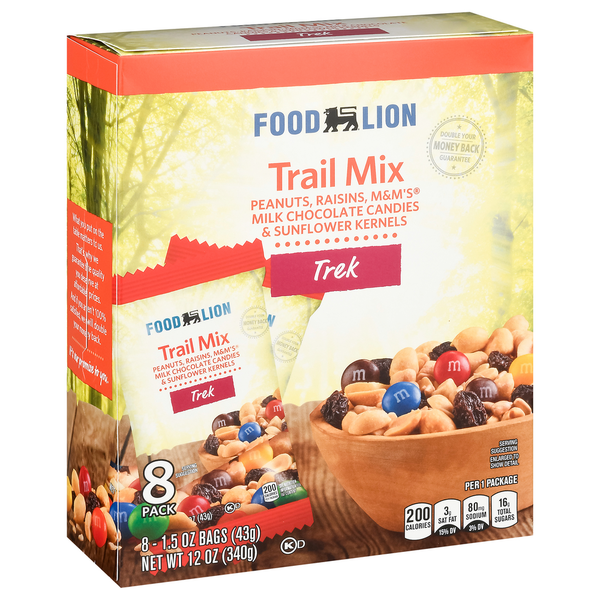 Trail Mix & Snack Mix Food Lion Trail Mix, Trek, 8 Pack hero