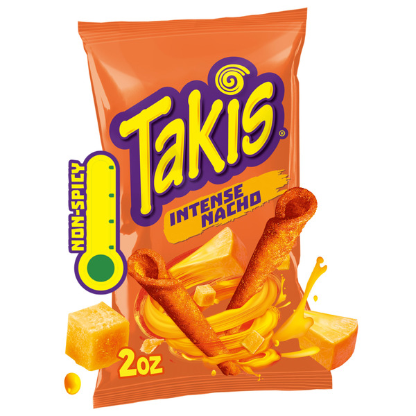 Takis Intense Nacho Rolled Tortilla Chips Bag hero