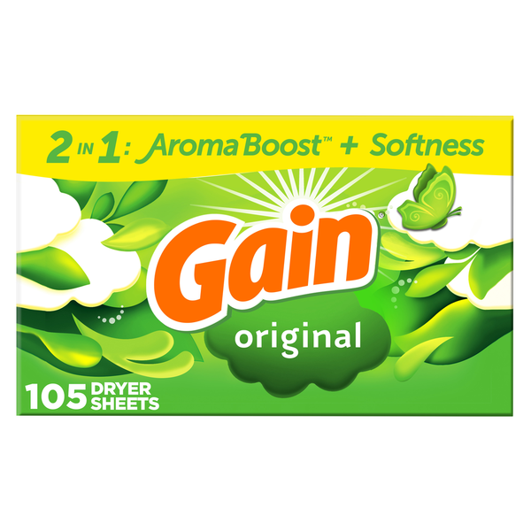 Laundry Gain Dryer Sheets, Original hero