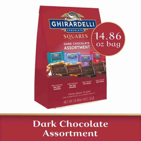 Candy & Chocolate Ghirardelli Squares Dark Chocolate Assortment hero