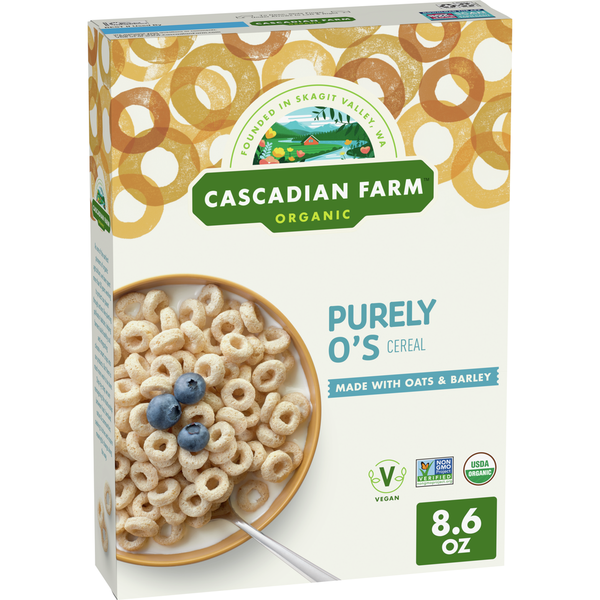 Cereal Cascadian Farm Organic Purely O's Cereal hero