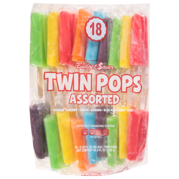 Frozen Dessert Budget Saver Twin Pops, Assorted hero