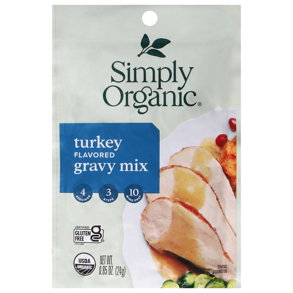 Marinades & Meat Preparation Simply Organic Gravy Mix, Turkey Flavored hero