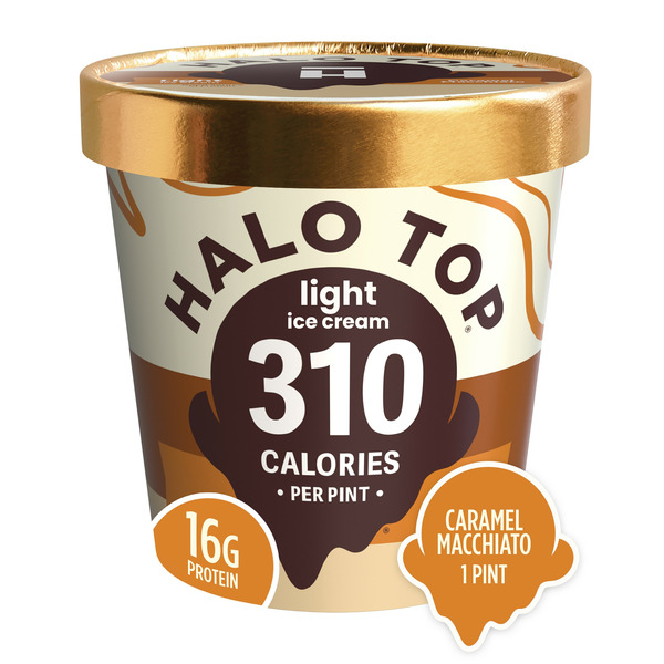 Ice Cream & Ice Halo Top Caramel Macchiato Light Ice Cream Pint hero