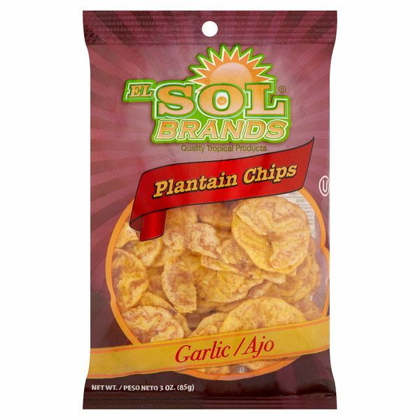 Chips & Pretzels El Sol Garlic Plantain Chips hero