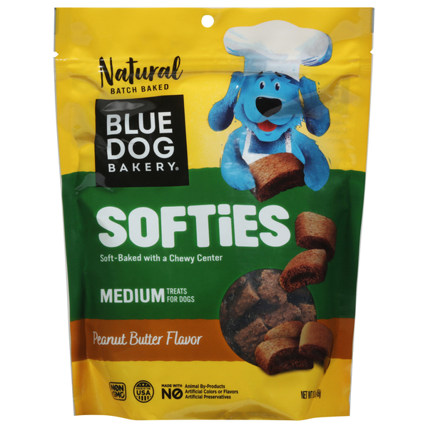 Dog Food & Care Blue Dog Bakery Treats for Dogs, Peanut Butter Flavor, Softies, Medium hero