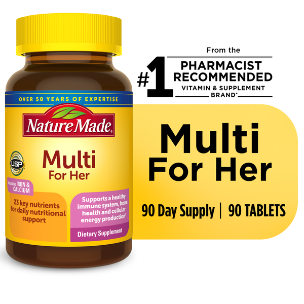 Vitamins & Supplements Nature Made Multivitamin For Her Tablets hero