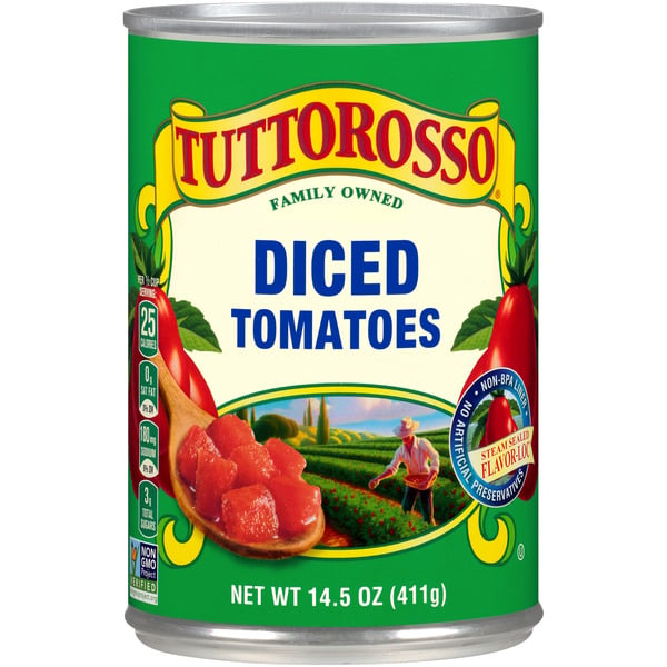 Canned/Jarred Vegetables Tuttorosso Diced Tomatoes hero