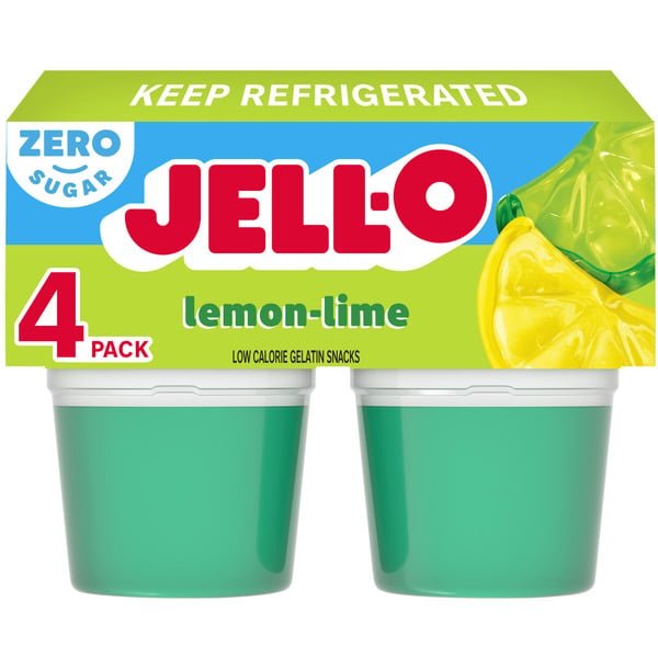 Desserts/Pudding/Gelatin Jell-O Lemon-Lime Sugar Free Refrigerated Gelatin hero