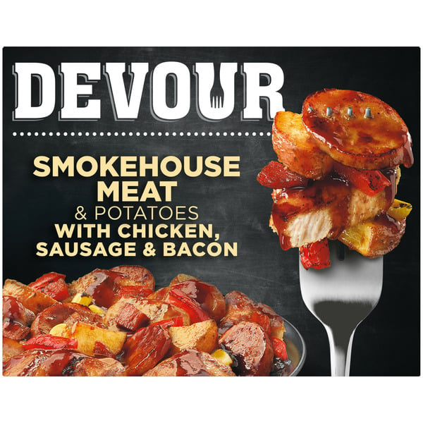 Frozen Meals DEVOUR Smokehouse Meat & Potatoes with Chicken, Sausage & Bacon Frozen Meal hero