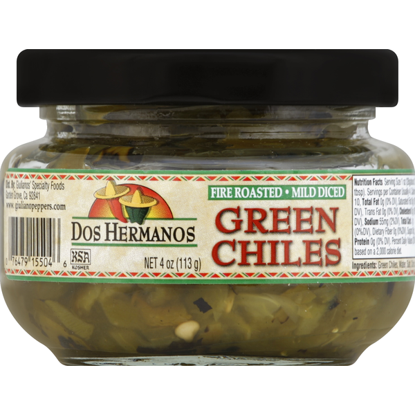 Latino Foods Dos Hermanos Green Chiles, Mild Diced hero