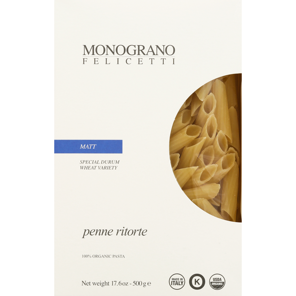 Dry Pasta Felicetti Pasta Penne Ritorte, Matt hero