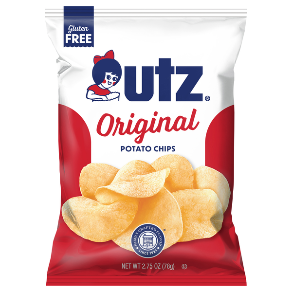 Chips & Pretzels Utz Potato Chips, Gluten Free, Original hero