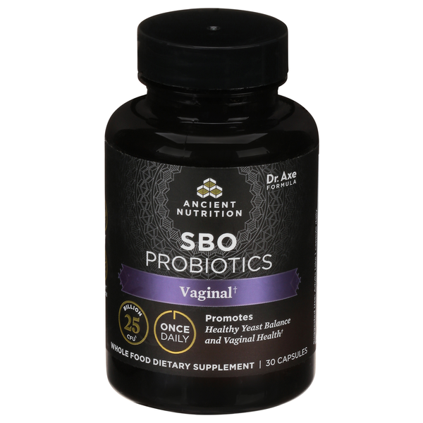 Miscellaneous Supplements Ancient Nutrition SBO Probiotics, Vaginal, Capsules hero