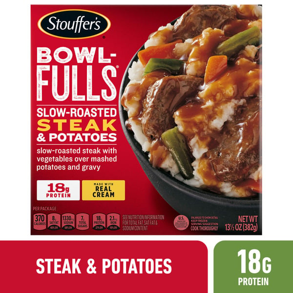 Frozen Meals Stouffer's Bowl-Fulls Slow-Roasted Steak & Potatoes Frozen Meal hero