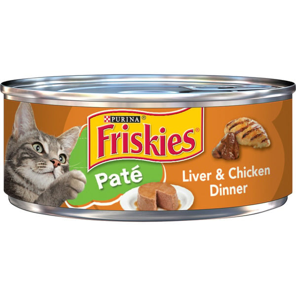 Cat Food & Care Purina Friskies Pate Wet Cat Food, Liver & Chicken Dinner hero