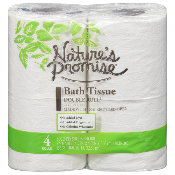 Paper Goods Nature's Promise Bath Tissue, Double Roll, 2-Ply hero