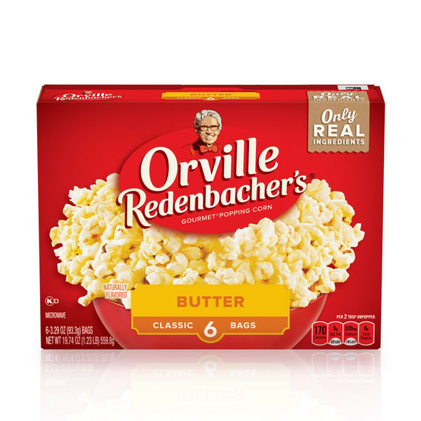 Popcorn Orville Redenbacher's Butter Microwave Popcorn hero