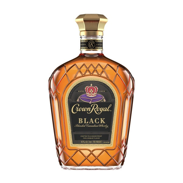 North American Whiskey Crown Royal Black Blended Canadian Whisky hero