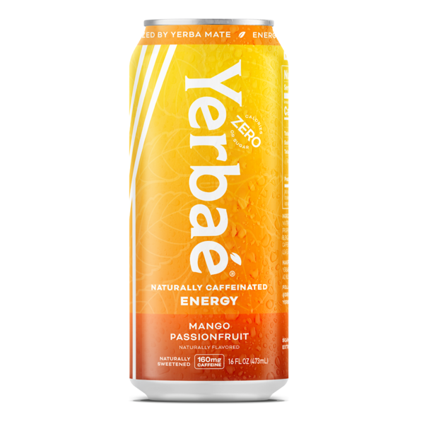 Water, Seltzer & Sparkling Water Yerbae Naturally Caffeinated Energy Mango Passion Fruit hero