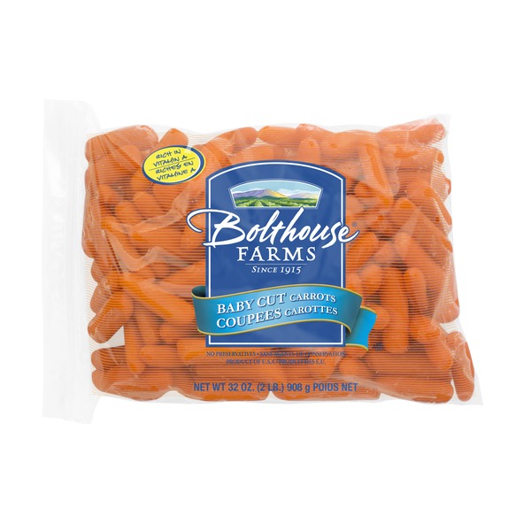 Packaged Vegetables & Fruits Bolthouse Farms Mini Peeled Carrots hero