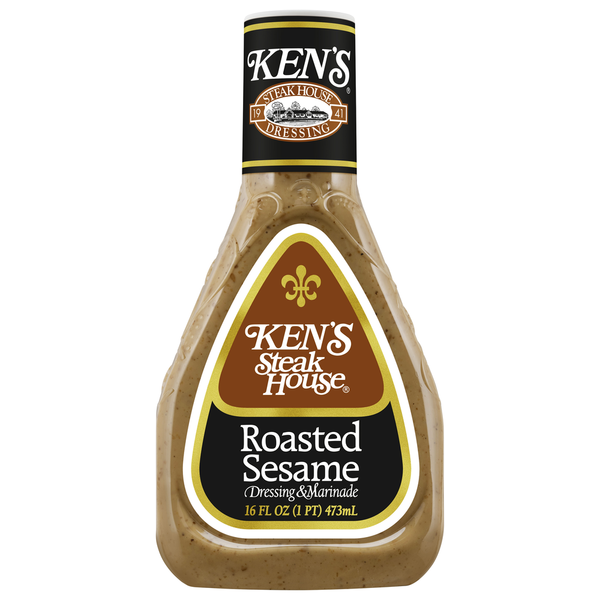 Salad Dressing & Toppings Ken's Steak House Dressing & Marinade, Roasted Sesame hero