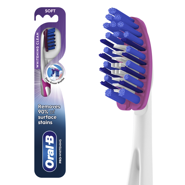 Oral Hygiene Oral-B Pro-Flex Stain Eraser Toothbrushes, Soft hero