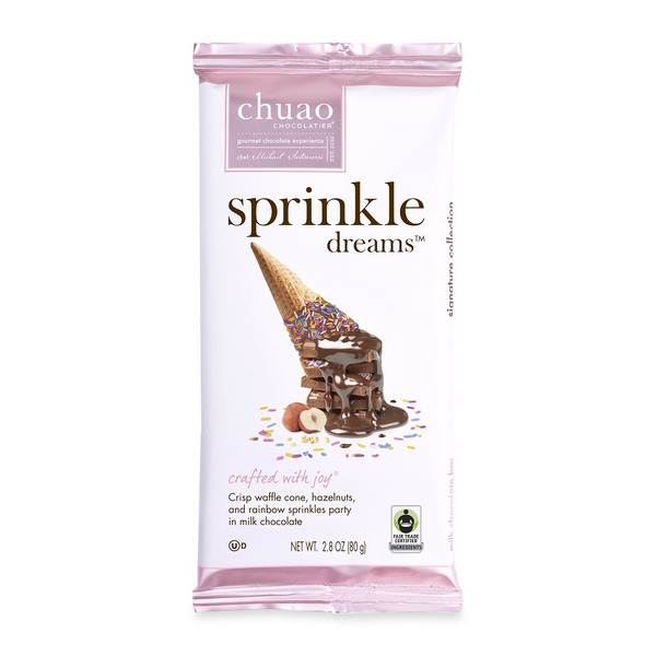 Candy & Chocolate Chuao Chocolatier Sprinkle Dreams, Milk Chocolate Bar hero