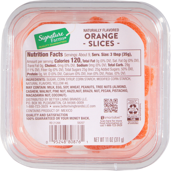 Fresh Fruits Signature Farms Orange, Slices hero