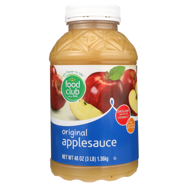 Canned Fruit & Applesauce Food Club Original Applesauce hero